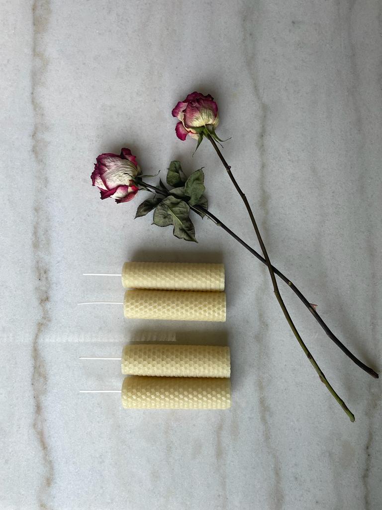 Organic Beeswax Tapers